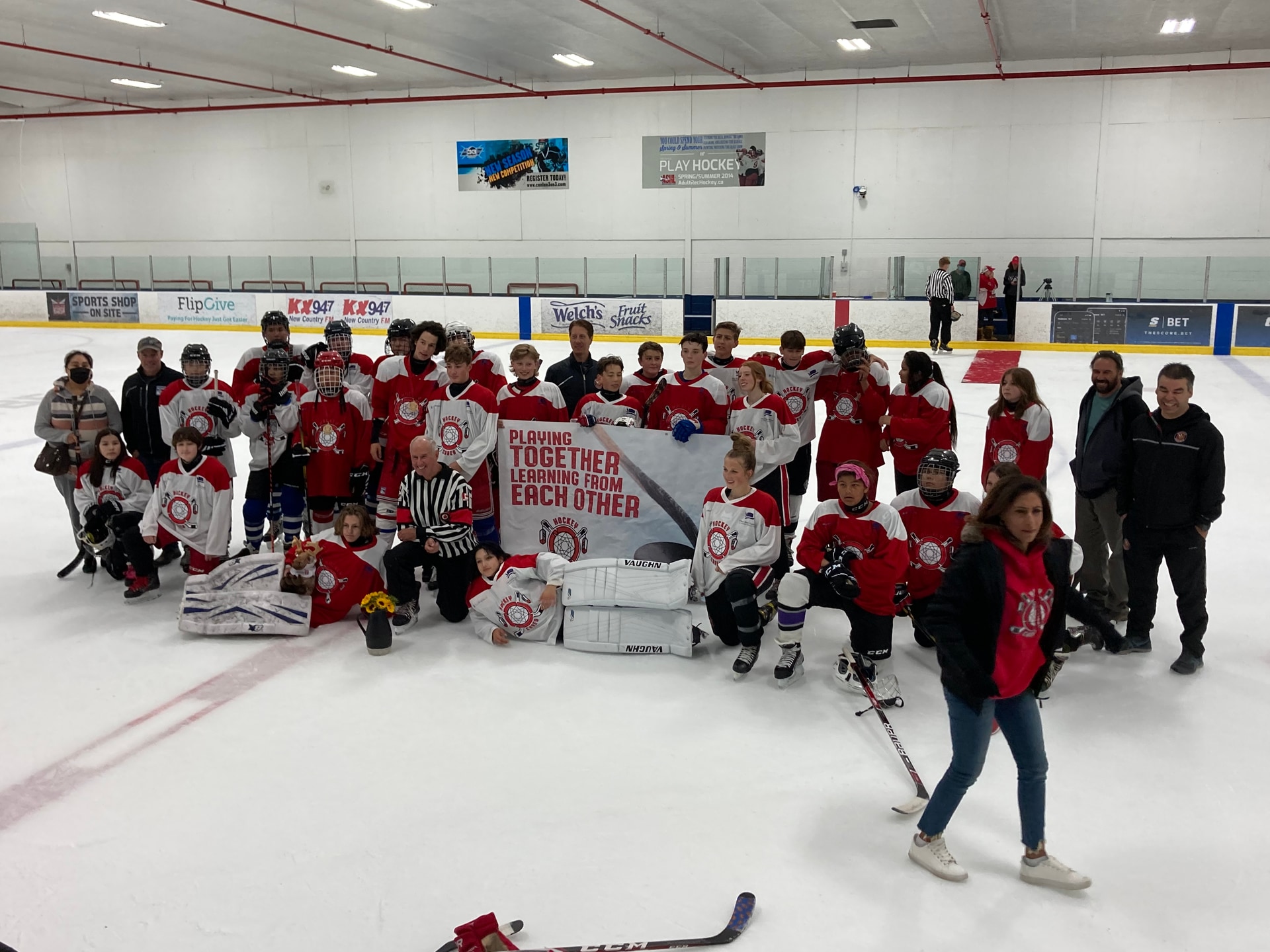 Hockey Cares gathering