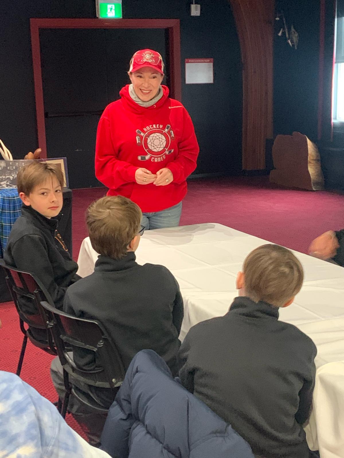 Hockey Cares event